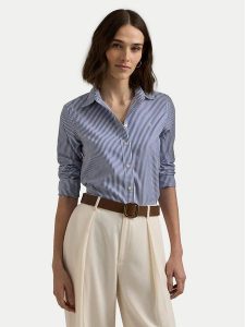 LAUREN RALPH LAUREN Koszula 200859048001 Niebieski Regular Fit. Niebieskie koszule Lauren Ralph Lauren, xs, bez wzorów, z bawełny, bez kołnierzyka, bez ramiączek. Za 499,99 zł.
