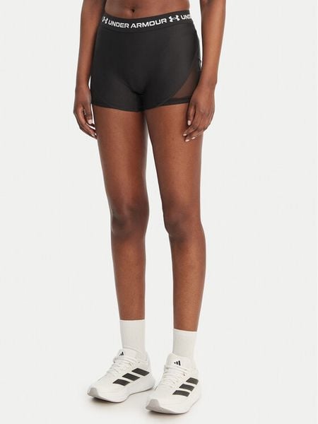 Under Armour Szorty sportowe HeatGear® 6011354 Czarny Slim Fit. Czarne spodenki sportowe Under Armour, l, bez wzorów, z syntetyku, na fitness i siłownię. Za 129,99 zł.