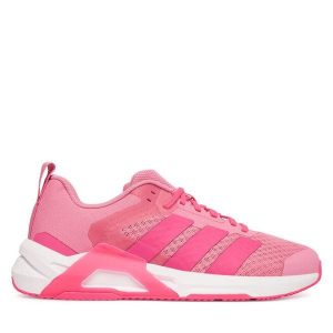 Buty na siłownię adidas. Czerwone buty sportowe ADIDAS, bez wzorów, bez zapięcia, na fitness i siłownię. Za 399,99 zł.