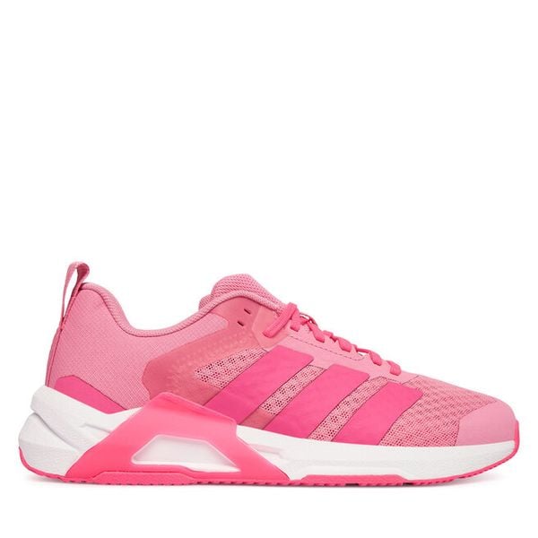 Buty na siłownię adidas. Czerwone buty sportowe ADIDAS, bez wzorów, bez zapięcia, na fitness i siłownię. Za 399,99 zł.