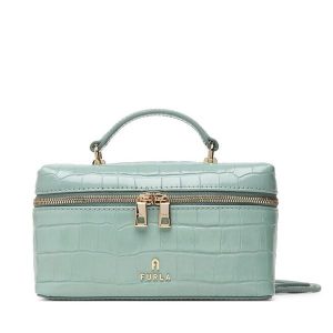 Torebka Furla. Niebieskie kuferki Furla, bez wzorów, bez dodatków. Za 1 039,00 zł.