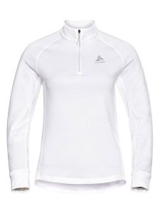 Odlo Bluza polarowa "Berra" w kolorze białym rozmiar: XS. Białe bluzy ODLO, xs, bez wzorów, z polaru, bez kaptura. Za 232,23 zł.