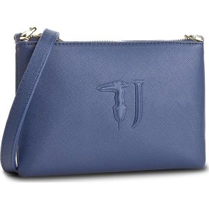 Torebka TRUSSARDI JEANS - Ischa 75B00012 U247. Niebieskie listonoszki marki Trussardi Jeans, z jeansu. W wyprzedaży za 229,00 zł.