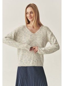 TATUUM Sweter w kolorze kremowym rozmiar: S. Brązowe swetry oversize Tatuum, s, bez wzorów, z wełny, bez ramiączek. Za 165,71 zł.