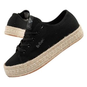Buty Lee Cooper espadryle damskie LCW-25-44-3216L czarne. Czarne espadryle bez wzorów, z gumy, bez obcasa. W wyprzedaży za 197,45 zł.