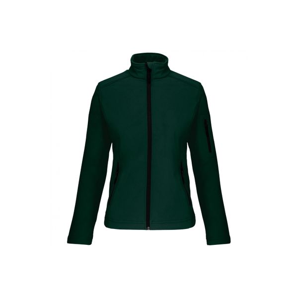 Kurtka damska Kariban Softshell. Zielone kurtki KARIBAN, bez wzorów, z softshellu, bez kaptura. Za 205,00 zł.