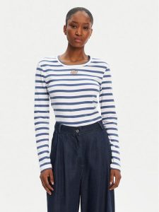 Munthe Bluzka Pote 252110225264 Niebieski Regular Fit. Niebieskie bluzki Munthe, bez wzorów, z bawełny, bez kołnierzyka, bez ramiączek. Za 289,99 zł.