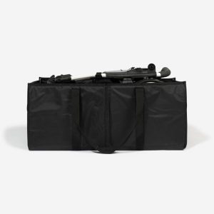 Torba do transportu wózka golfowego Inesis. Czarne torby podróżne i sportowe INESIS, bez wzorów, z materiału, duże. Za 129,99 zł.