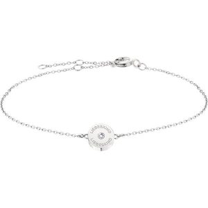 Liebeskind Bransoletka z elementem ozdobnym rozmiar: onesize. Szare bransoletki Liebeskind, z cyrkonią, ze stali. Za 110,95 zł.