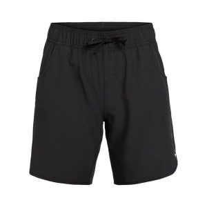 Spodenki boardshort dla Kobiety ROXY WAVE 7" Czarny. Szare szorty Roxy, bez wzorów, z elastanu, sportowe. Za 219,99 zł.