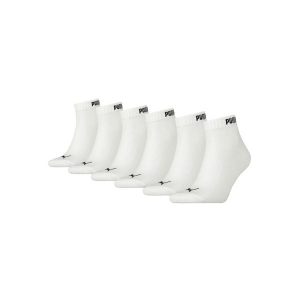 Puma Skarpety Elements Quarter 6-Pack 90798502. Białe skarpetki Puma, bez wzorów. Za 63,99 zł.
