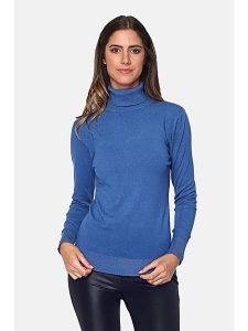 C& Jo Golf w kolorze niebieskim rozmiar: 38. Niebieskie golfy C& Jo, bez wzorów, z kaszmiru. Za 152,99 zł.