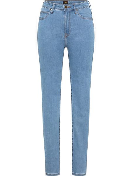 Lee Dżinsy "Scarlett" - Skinny fit - w kolorze błękitnym rozmiar: W27/L29. Niebieskie jeansy Lee, z aplikacjami, z bawełny, z podwyższonym stanem. Za 166,95 zł.