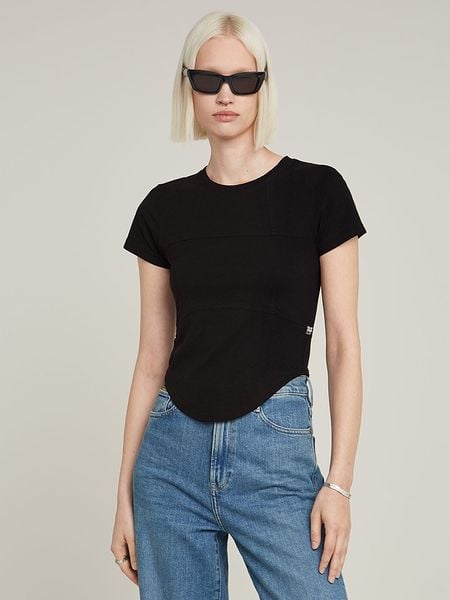 G-Star Koszulka w kolorze czarnym rozmiar: XS. Czarne bluzki G-Star, xs, bez wzorów, z bawełny, retro, bez kołnierzyka, bez ramiączek. Za 69,75 zł.