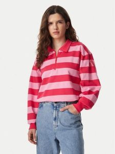 Adidas Spodnie dresowe Essentials Contemporary French Terry Longsleeve Polo KR3548 Różowy Regular Fit. Czerwone spodnie dresowe ADIDAS, s, bez wzorów, z bawełny. Za 278,99 zł.