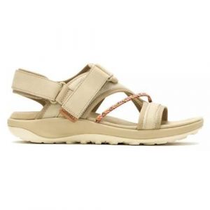 Buty do chodzenia damskie Merrell Terran 4 Backstrap. Brązowe buty trekkingowe Merrell, z materiału, bez zapięcia. Za 349,99 zł.