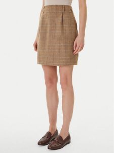 Barbour Spódnica mini Petunia Mini LSK0151BL31 Beżowy Reglan Fit. Brązowe spódnice Barbour, bez wzorów, z syntetyku, mini. Za 363,99 zł.
