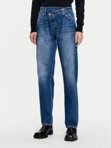 Please Jeansy P20WCJGPFC Granatowy Regular Fit. Niebieskie jeansy Please, bez wzorów, z bawełny. Za 289,99 zł.