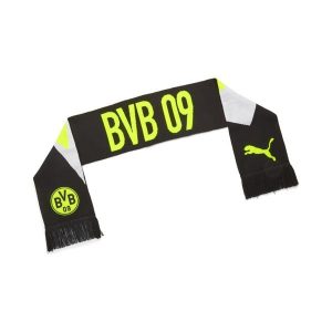 Szalik Borussia Dortmund Essentials PUMA. Czarne szaliki Puma, na jesień, bez wzorów, z dzianiny. Za 109,00 zł.