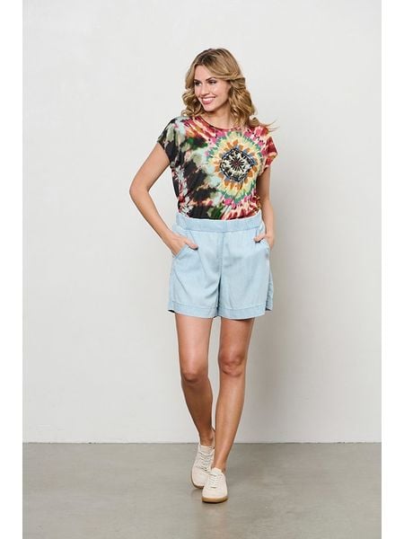 &Co Woman Szorty dżinsowe "Jailey" w kolorze błękitnym rozmiar: M. Niebieskie szorty &Co Woman, bez wzorów. Za 162,87 zł.