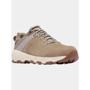 Buty Damskie Columbia Newton Nimble LTR. Brązowe buty trekkingowe Columbia, ze skóry, bez zapięcia. W wyprzedaży za 422,10 zł.