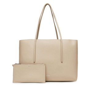 Torebka Calvin Klein. Brązowe torebki klasyczne Calvin Klein, bez wzorów, bez dodatków. Za 589,99 zł.