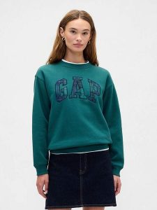 GAP Bluza w kolorze morskim rozmiar: XL. Niebieskie bluzy GAP, xl, bez wzorów, bez kaptura. Za 100,75 zł.