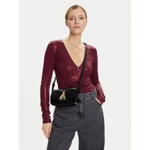 Torebka Patrizia Pepe. Czarne torebki klasyczne Patrizia Pepe, bez wzorów, bez dodatków. Za 699,99 zł.