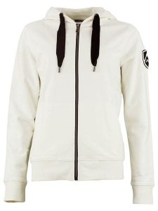 Peak Mountain Bluza "Aclara" w kolorze kremowym rozmiar: XL. Brązowe bluzy Peak Mountain, xl, z aplikacjami, z bawełny, bez kaptura. Za 140,53 zł.