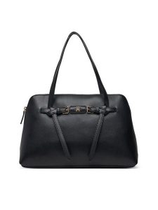Tommy Hilfiger Torebka Th Buckle Tote AW0AW19032 Czarny. Czarne torebki klasyczne TOMMY HILFIGER, bez wzorów, ze skóry, bez dodatków. Za 649,99 zł.