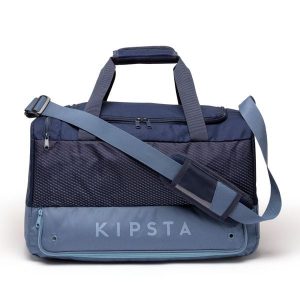Torba sportowa Kipsta Hardcase 45 l. Niebieskie torby podróżne i sportowe DECATHLON, bez wzorów, z gumy, na ramię, duże. Za 89,99 zł.