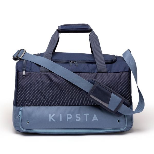 Torba sportowa Kipsta Hardcase 45 l. Niebieskie torby podróżne i sportowe DECATHLON, bez wzorów, z gumy, na ramię, duże. Za 89,99 zł.
