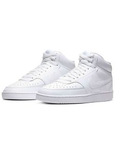 Nike Sportswear Skórzane sneakersy "Court vision" w kolorze białym rozmiar: 40,5. Białe trampki Nike Sportswear, bez wzorów, bez zapięcia. Za 294,28 zł.