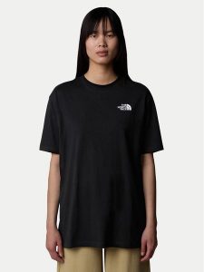 The North Face T-Shirt Simple Dome NF0A87NQ Czarny Oversize. Czarne t-shirty The North Face, s, bez wzorów, z bawełny, bez kołnierzyka, bez ramiączek. Za 99,99 zł.