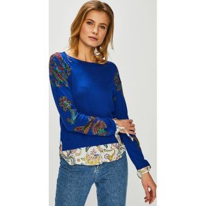 Desigual - Sweter. Swetry klasyczne marki Desigual. W wyprzedaży za 239,90 zł.