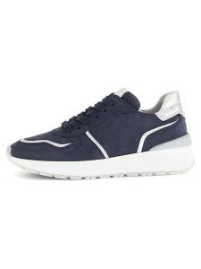 Gabor Skórzane sneakersy w kolorze granatowo-białym rozmiar: 41. Białe trampki Gabor, bez wzorów, bez zapięcia. Za 306,45 zł.