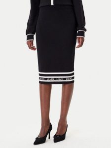 Liu Jo Sport Spódnica ołówkowa TF5217 MS63L Czarny Regular Fit. Czarne spódnice Liu Jo Sport, l, bez wzorów, z syntetyku, sportowe. Za 399,99 zł.
