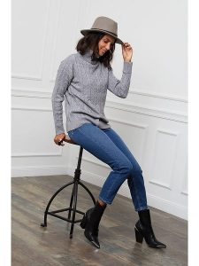 L'armoire de Suzette Golf w kolorze szarym rozmiar: 34/36. Szare golfy L'armoire de Suzette, bez wzorów, z kaszmiru. Za 147,95 zł.