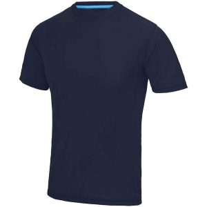 Koszulka SuperCool Performance Unisex Dla Dorosłych. Niebieskie bluzki JUST COOL, l, bez wzorów, sportowe, bez kołnierzyka, bez ramiączek. Za 70,99 zł.