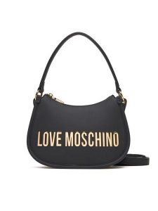 LOVE MOSCHINO Torebka JC4027PP0NKD0000 Czarny. Czarne torebki klasyczne LOVE MOSCHINO, bez wzorów, ze skóry, bez dodatków. Za 579,99 zł.