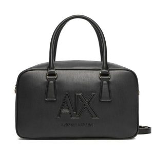 Torebka Armani Exchange. Czarne torebki klasyczne Armani Exchange, bez wzorów, bez dodatków. Za 619,99 zł.
