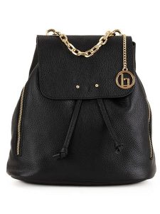 Lia Biassoni Skórzany plecak "Imera" w kolorze czarnym - 30 x 32 x 13 cm rozmiar: onesize. Czarne plecaki Lia Biassoni. Za 376,85 zł.