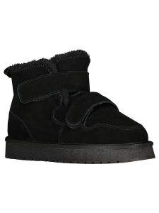 Geographical Norway Botki zimowe "Oscratch" w kolorze czarnym rozmiar: 39. Czarne botki Geographical Norway, na zimę, bez wzorów, z futra, bez obcasa, bez zapięcia. Za 161,95 zł.