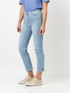 Toni Dżinsy - Slim fit - w kolorze błękitnym rozmiar: W42. Niebieskie jeansy Toni, bez wzorów, z podwyższonym stanem. Za 152,99 zł.