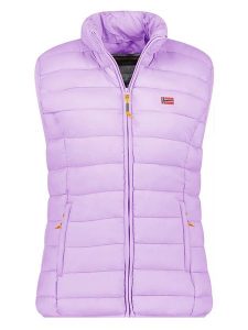 Geographical Norway Kamizelka pikowana "Vatikolor" w kolorze fioletowym rozmiar: S. Różowe kamizelki Geographical Norway, s, bez wzorów, bez kołnierzyka, bez ramiączek, bez kaptura. Za 122,38 zł.