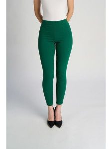 Marks & Spencer Jegginsy w kolorze zielonym rozmiar: 40/L31. Zielone rurki Marks & Spencer, z materiału. Za 42,08 zł.