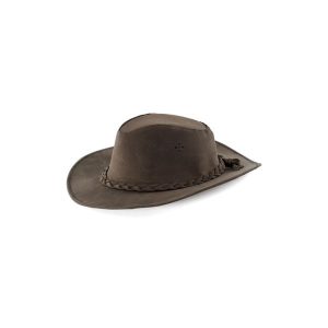 Spleciony kapelusz lux Lakota Capello Modello. Brązowe kapelusze LAKOTA, bez wzorów, ze skóry, eleganckie. Za 335,24 zł.