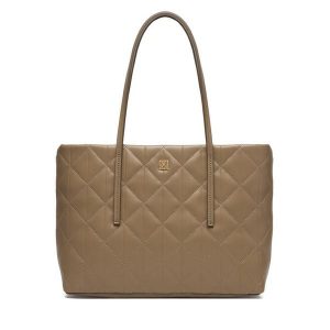 Torebka Calvin Klein. Brązowe torebki klasyczne Calvin Klein, bez wzorów, bez dodatków. Za 649,99 zł.