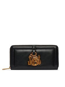 Just Cavalli Portfel 81RA5PN1 ZS749 Czarny. Czarne portfele Just Cavalli, bez wzorów, ze skóry. Za 439,99 zł.
