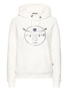 Chiemsee Bluza "Cala Blanca" w kolorze białym rozmiar: M. Białe bluzy Chiemsee, m, bez wzorów, z bawełny, z kapturem. Za 144,92 zł.